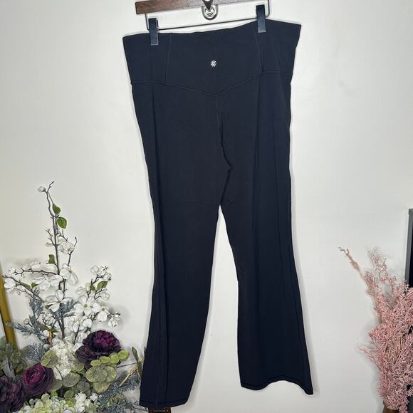 ATHLETA Elation Flare Pant Powervita Black Sz 2X {P35} - Picture 6 of 8